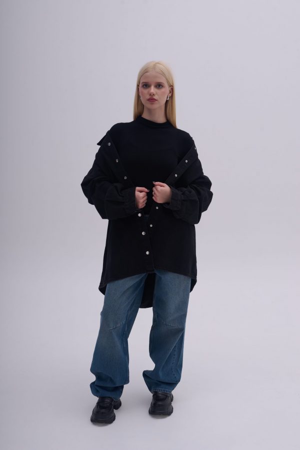 Women's Loose-Fit Jeans with Statement Stitching in Rich Blue